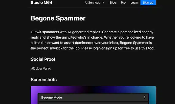 Begone-spammer