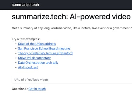 summarizetech
