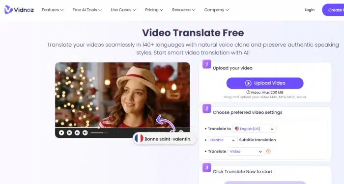 vidnoz-ai-video-translator